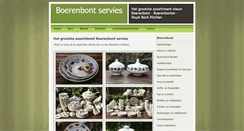 Desktop Screenshot of boerenbontservies.com